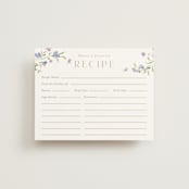 "Sweeping Meadow" - Bridal Shower Insert Cards in Wisteria by Everett Paper Goods - Front