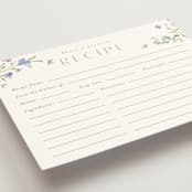 "Sweeping Meadow" - Bridal Shower Insert Cards in Wisteria by Everett Paper Goods - Detail