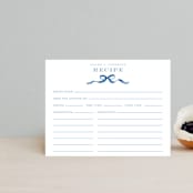 "Royal" - Bridal Shower Insert Cards in Cobalt by Petra Kern - Front