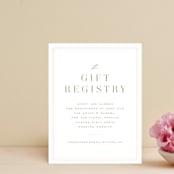 "Leafy Crown" - Bridal Shower Insert Cards in Petal by Kristie Kern - Front