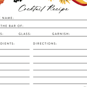 "Tropical Brunch" - Bridal Shower Insert Cards in Coral by Susan Moyal - Detail