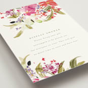 "Garden Floral Dash" - Bridal Shower Insert Cards in Confetti by Grace Kreinbrink - Detail