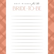 "Floral Tapestry" - Bridal Shower Insert Cards in Sunset by Robert and Stella - Detail