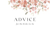 "Botanical Cheers" - Bridal Shower Insert Cards in Petal by Itsy Belle Studio - Close up