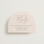 "Simple Classic" - Bridal Shower Insert Cards in Champagne by Summer Winkelman - Front