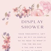 "Sweet Dreams" - Bridal Shower Insert Cards in Blush by Teju Reval - Detail