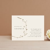 "Vine Wrap" - Bridal Shower Insert Cards in Eggshell by Amy Kross - Front