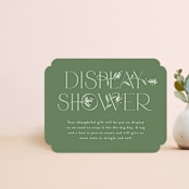"floral letters" - Bridal Shower Insert Cards in Garden by Alethea and Ruth - Front