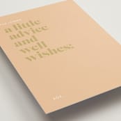 "First Comes Brunch" - Bridal Shower Insert Cards in Camel by mo kelley - Detail
