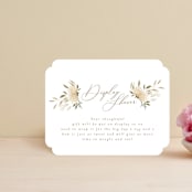 "floral bride" - Bridal Shower Insert Cards in Elegant Spring by Phrosné Barwood - Front