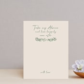"Doodled" - Bridal Shower Insert Cards in Meadow by Petra Kern - Front