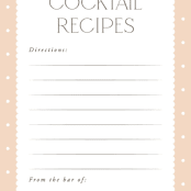"Scallops" - Bridal Shower Insert Cards in Blush by Robert and Stella - Detail