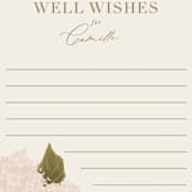 "Hydrangea" - Bridal Shower Insert Cards in Blush by Leah Bisch - Detail