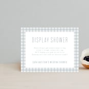 "Charming" - Bridal Shower Insert Cards in Sky by Lea Delaveris - Front