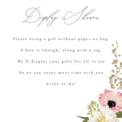 "Timeless Blooms" - Bridal Shower Insert Cards in Peony by Susan Moyal - Detail