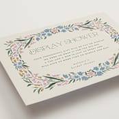 "paonne" - Bridal Shower Insert Cards in Peacock by Vera Lim - Detail