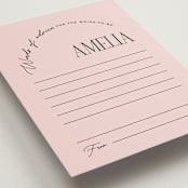 "Arbor" - Bridal Shower Insert Cards in Rosey by Pixel and Hank - Detail