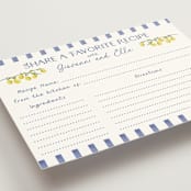 "Limoncello" - Bridal Shower Insert Cards in Capri by Tina Faselli - Detail