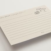 "Wedding Sketches" - Bridal Shower Insert Cards in Cement by Baumbirdy - Detail