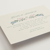 "Book Cover" - Bridal Shower Insert Cards in Evergreen by Petra Kern - Detail