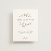 "Meadow" - Bridal Shower Insert Cards in Spring Mist by Erin L. Wilson - Front