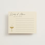 "A Little Shindig" - Bridal Shower Insert Cards in Champagne by mo kelley - Front