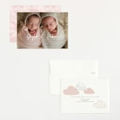 "Twin Names" - Birth Announcements in Bubblegum by Vera Lim - Assembled