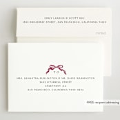 "Gibson" - Birth Announcements in Berry by Pati Cascino - FREE Recipient Addressing
