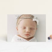 "Enchanted Love" - Birth Announcements in Noir by Ashlee Townsend - Front