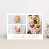 "Menil" - Birth Announcements in Fawn by Megan Davis - Front
