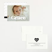 "name" - Birth Announcements in Pearl by Lori Wemple - Assembled