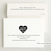 "name" - Birth Announcements in Pearl by Lori Wemple - FREE Recipient Addressing
