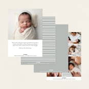 "little name" - Birth Announcements in Cloud by Susan Asbill - Back of Card Options