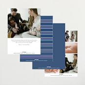"Simple name" - Birth Announcements in Cobalt by Stacey Meacham - Back of Card Options