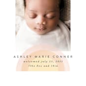 "our rainbow" - Birth Announcements in Rose by Angela Garrick - Detail