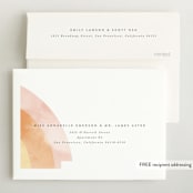 "our rainbow" - Birth Announcements in Rose by Angela Garrick - FREE Recipient Addressing