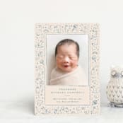 "Iconic bebe" - Birth Announcements in Bluebird by Creo Study - Front