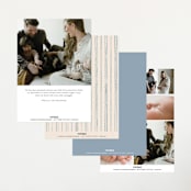 "Iconic bebe" - Birth Announcements in Bluebird by Creo Study - Back of Card Options