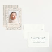 "Iconic bebe" - Birth Announcements in Bluebird by Creo Study - Assembled