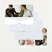 "With Love" - Birth Announcements in Lake by Vanessa Doyle - Back of Card Options