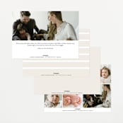 "Classical" - Birth Announcements in Cream by Hooray Creative - Back of Card Options