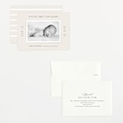 "Classical" - Birth Announcements in Cream by Hooray Creative - Assembled