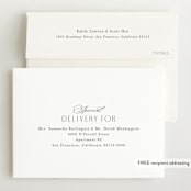 "Classical" - Birth Announcements in Cream by Hooray Creative - FREE Recipient Addressing