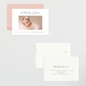 "Elegance" - Birth Announcements in Peony by Pixel and Hank - Assembled