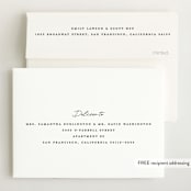 "Handwriting" - Birth Announcements in Snow by Bethan - FREE Recipient Addressing