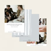 "Nickname" - Birth Announcements in Dove by Paula Pecevich - Back of Card Options