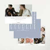 "Baby Frame" - Birth Announcements in Cornflower by Chris Griffith - Back of Card Options