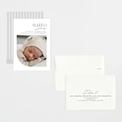 "Modern Arc" - Birth Announcements in Snow by Erin Deegan - Assembled