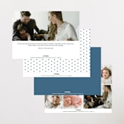 "Bold Nickname" - Birth Announcements in Bluebird by Shirley Lin Schneider - Back of Card Options