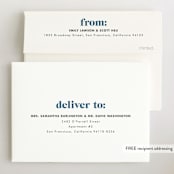 "Bold Nickname" - Birth Announcements in Bluebird by Shirley Lin Schneider - FREE Recipient Addressing